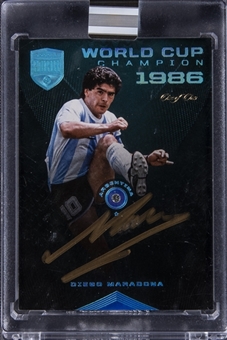 2018 Panini Eminence 1986 World Cup Champion Auto #WC-DM Diego Maradona (#1/1) - Sealed